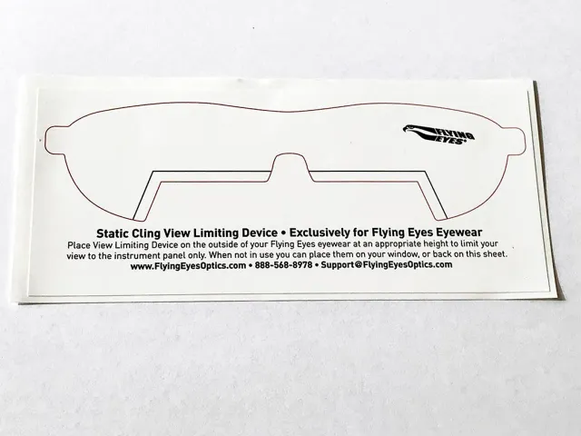 Flying Eyes View Limiting Device IFR Folie Training