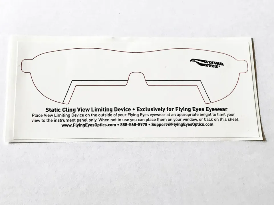 Flying Eyes View Limiting Device IFR Folie Training