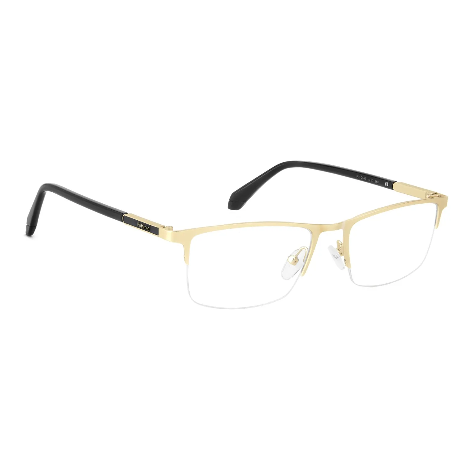Polaroid PLD D599 Brille Mattgold Halbrand Herren