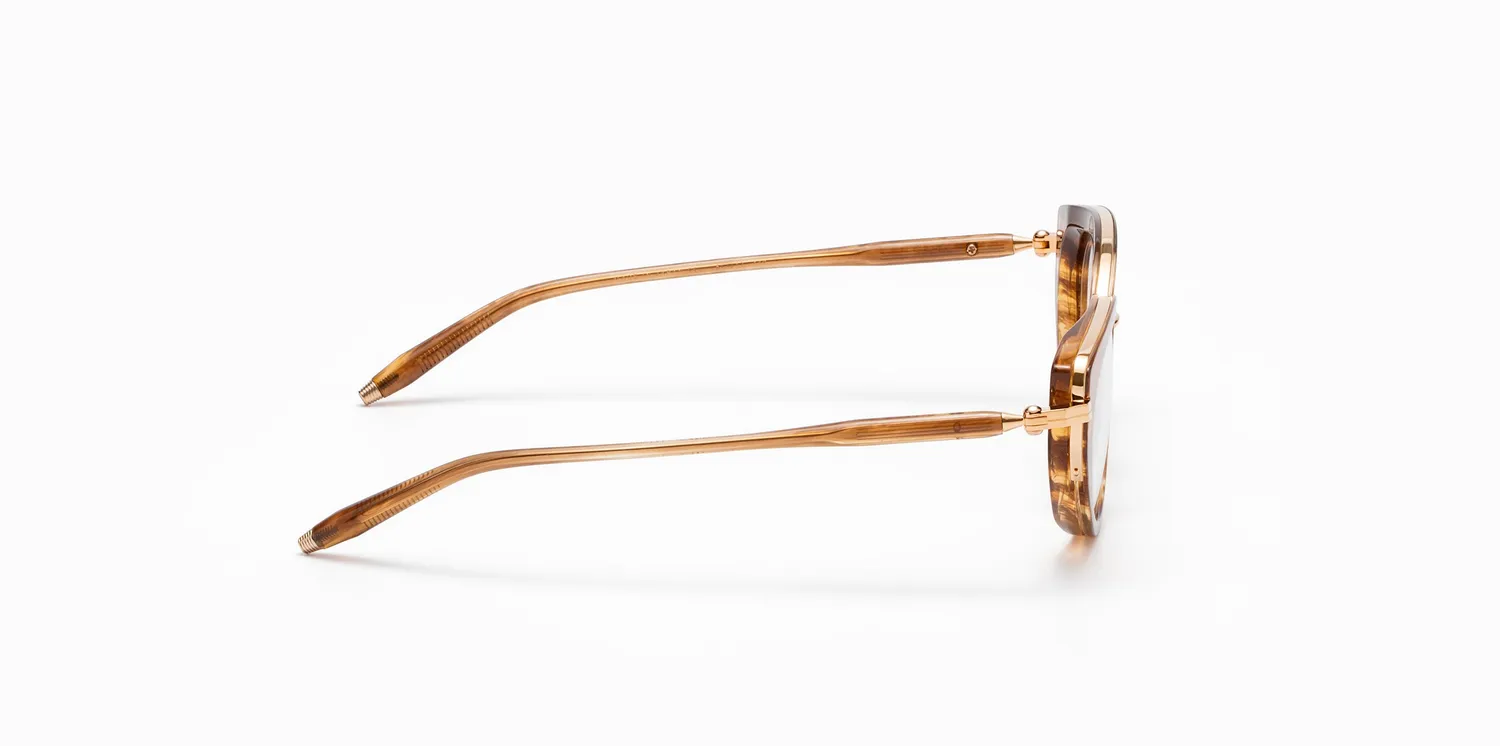 Akoni Etere Athena Rx Brille Sand Swirl Black Cateye