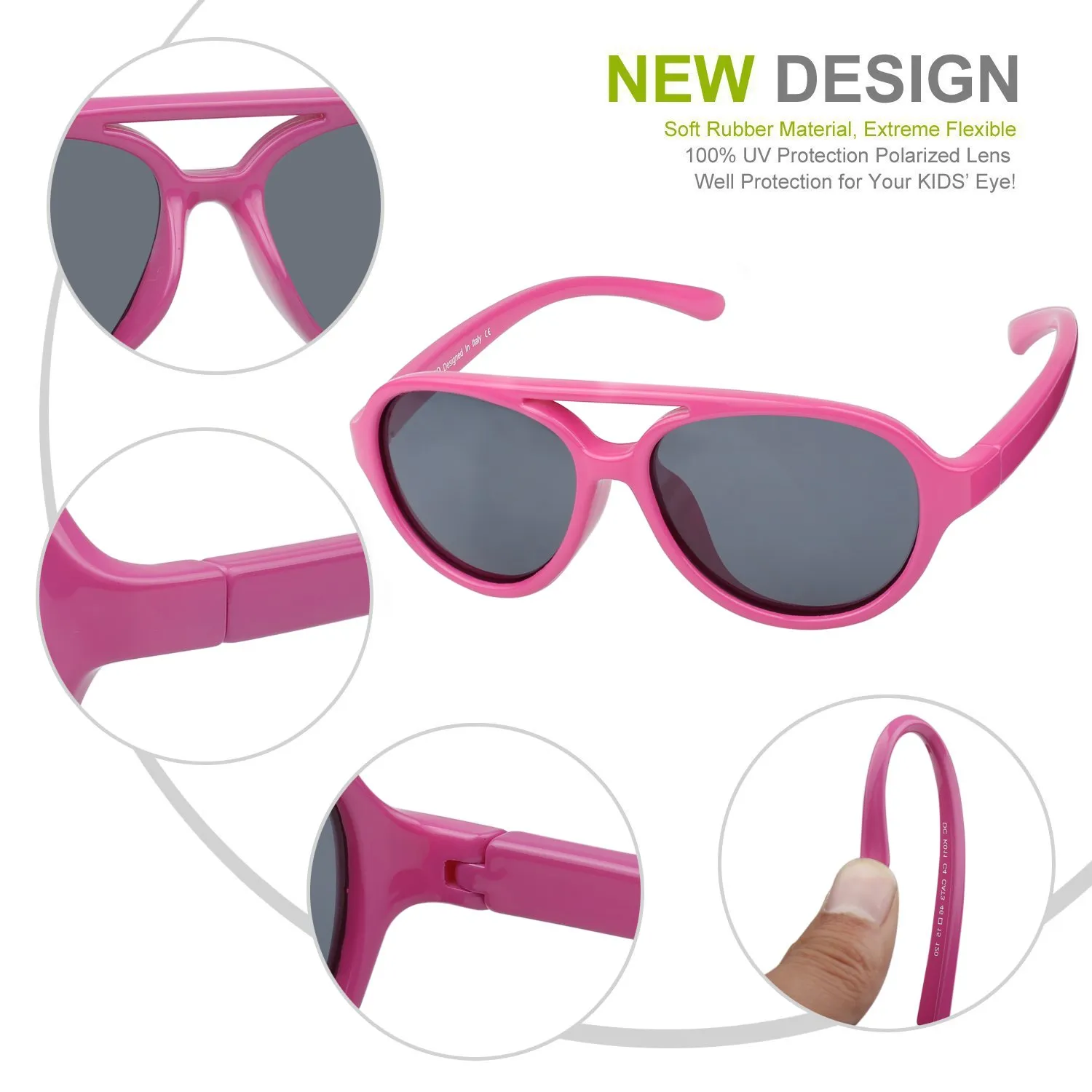 DUCO K011 Kinder Sonnenbrille polarisiert flexibel