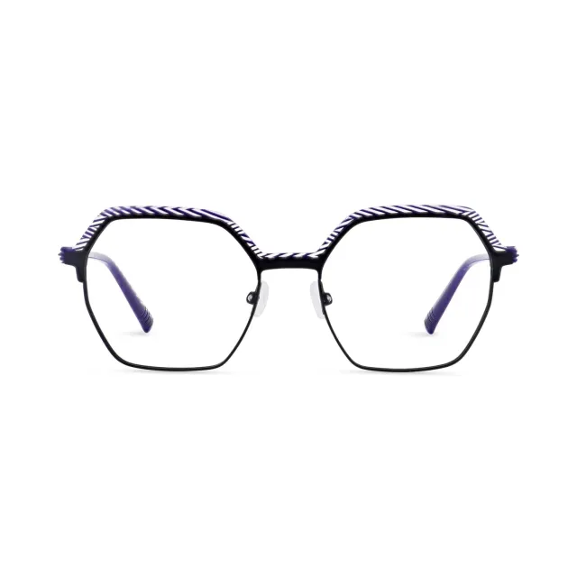 Morel Astrid 3 Brille sechseckig Edelstahl