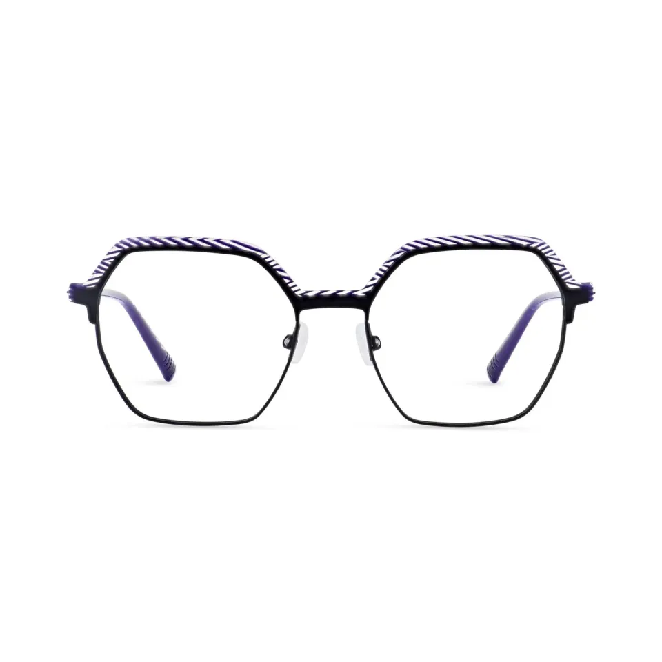 Morel Astrid 3 Brille sechseckig Edelstahl