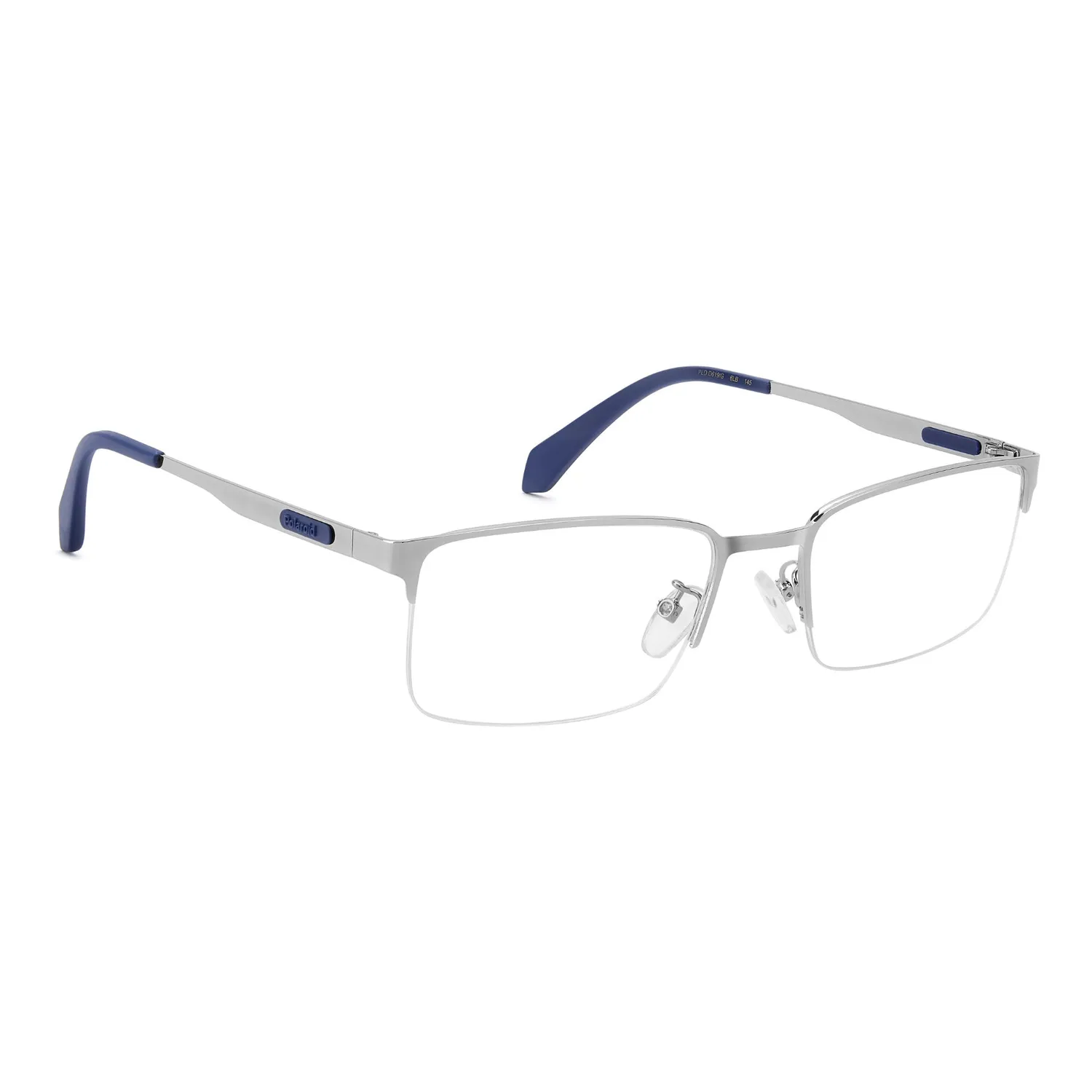 Polaroid PLD D619/G Herrenbrille Schwarz Halbrand Metall