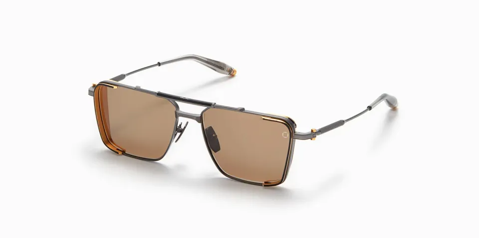 Akoni Etere Hera Sonnenbrille Schwarz 58 Titan