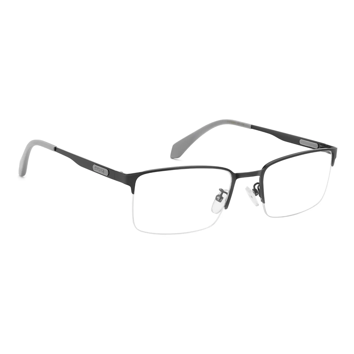 Polaroid PLD D619/G Herrenbrille Schwarz Halbrand Metall