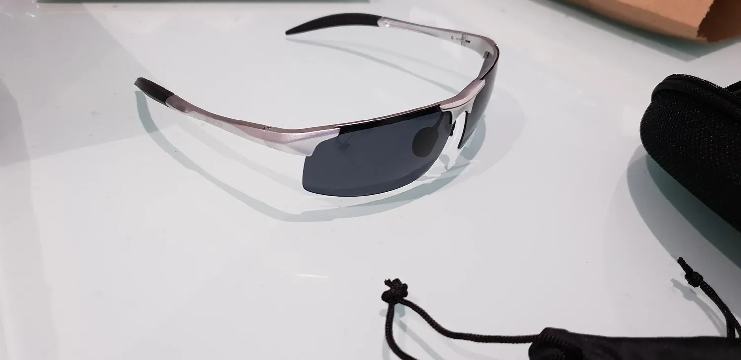 DUCO 8177S Herren Sportbrille polarisiert Grau