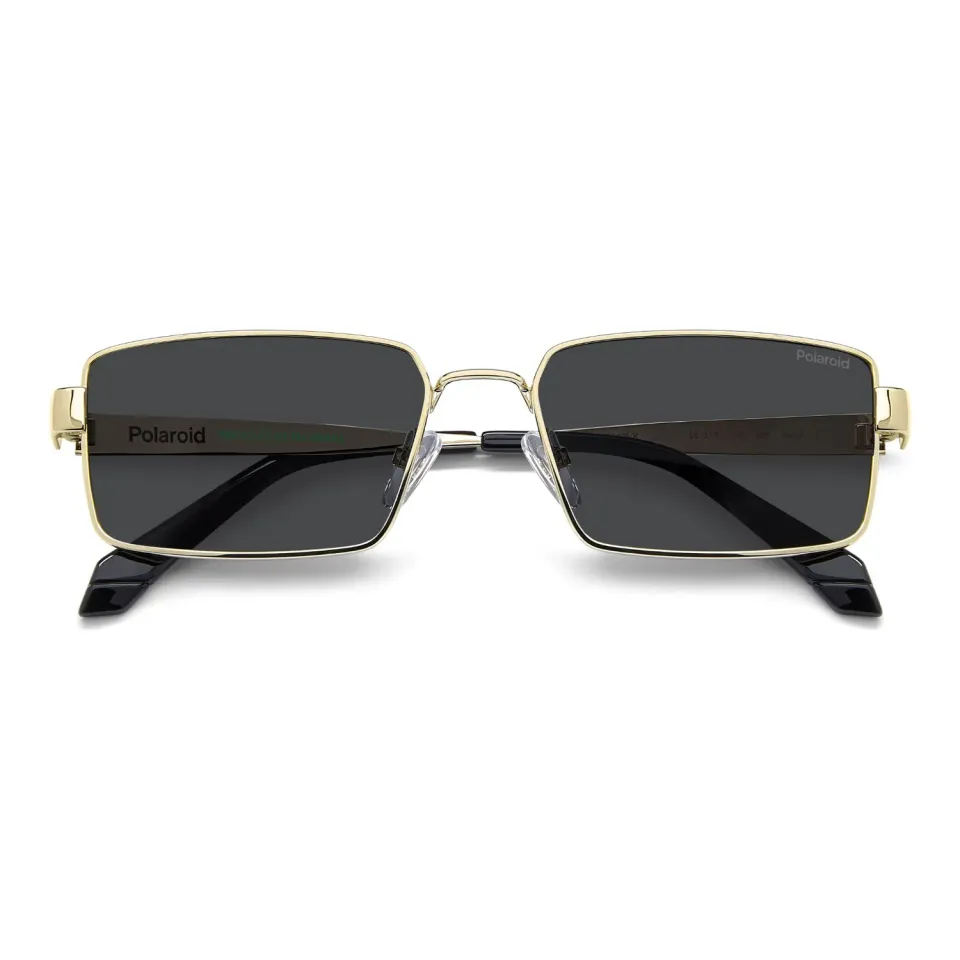 Polaroid PLD 6255/S/X Sonnenbrille Herren Gold Grey polarisiert eckig