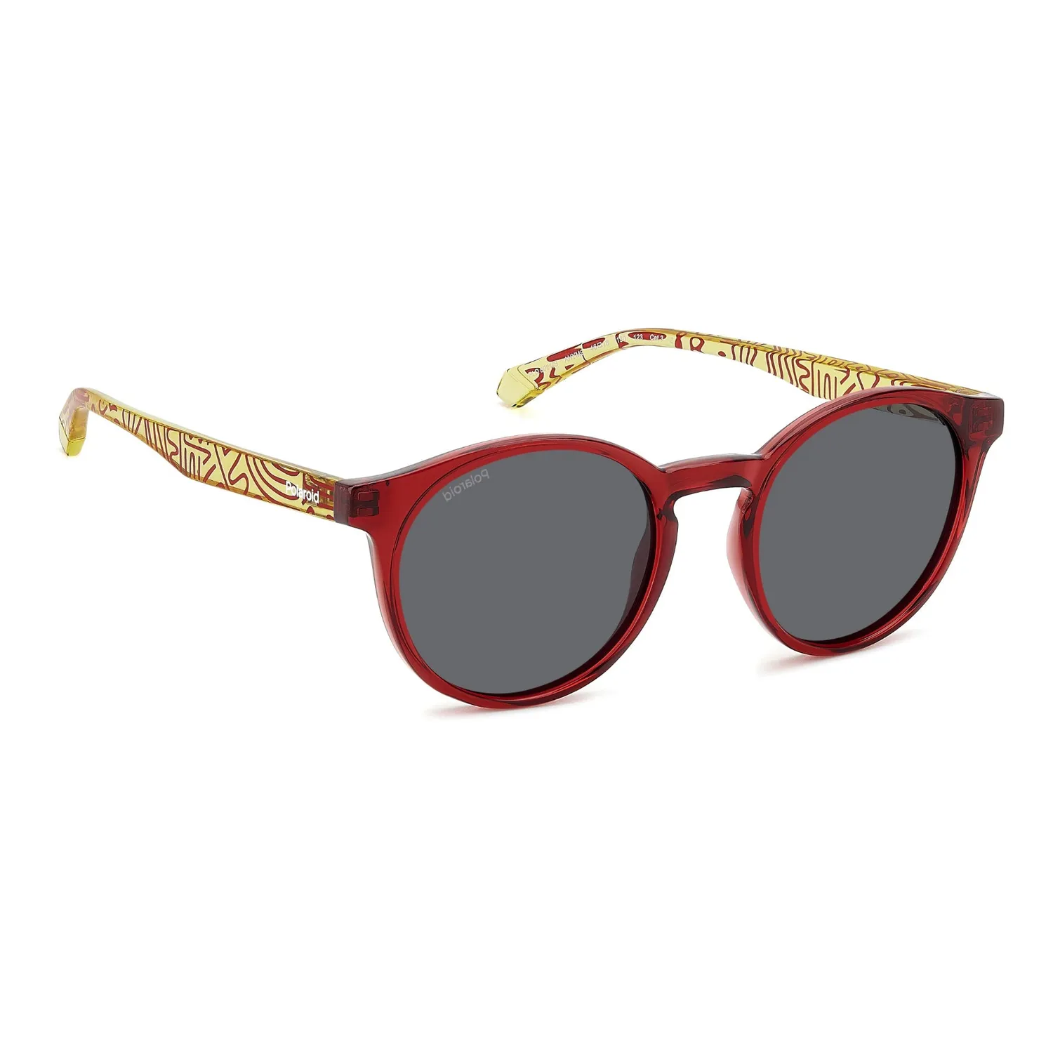Polaroid 8061/S Kinder Sonnenbrille Rot-Gelb polarisiert