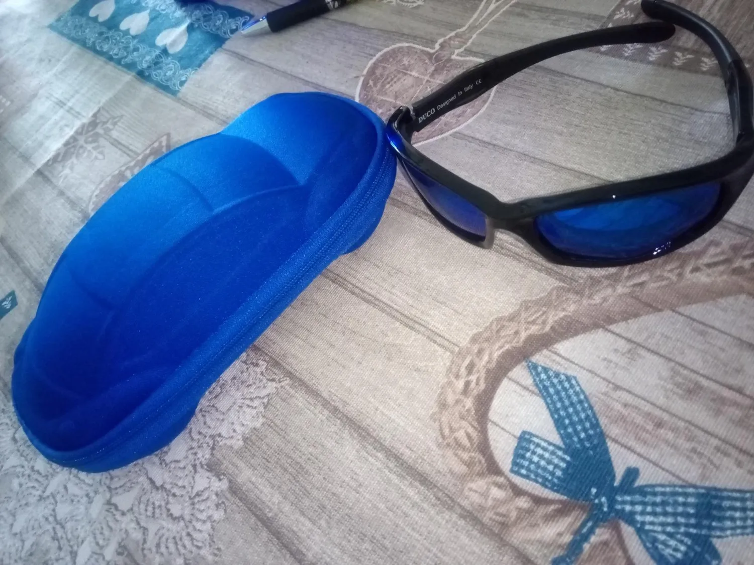 DUCO K006 Kinder Sonnenbrille schwarz-blau polarisiert