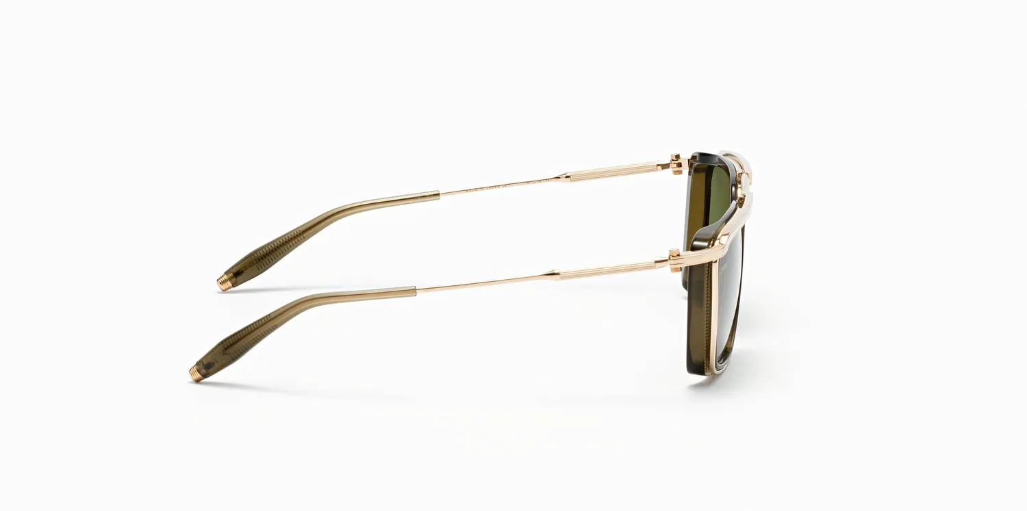 Akoni Ulysses Delta Sonnenbrille Dark Olive Größe 57 Acetat