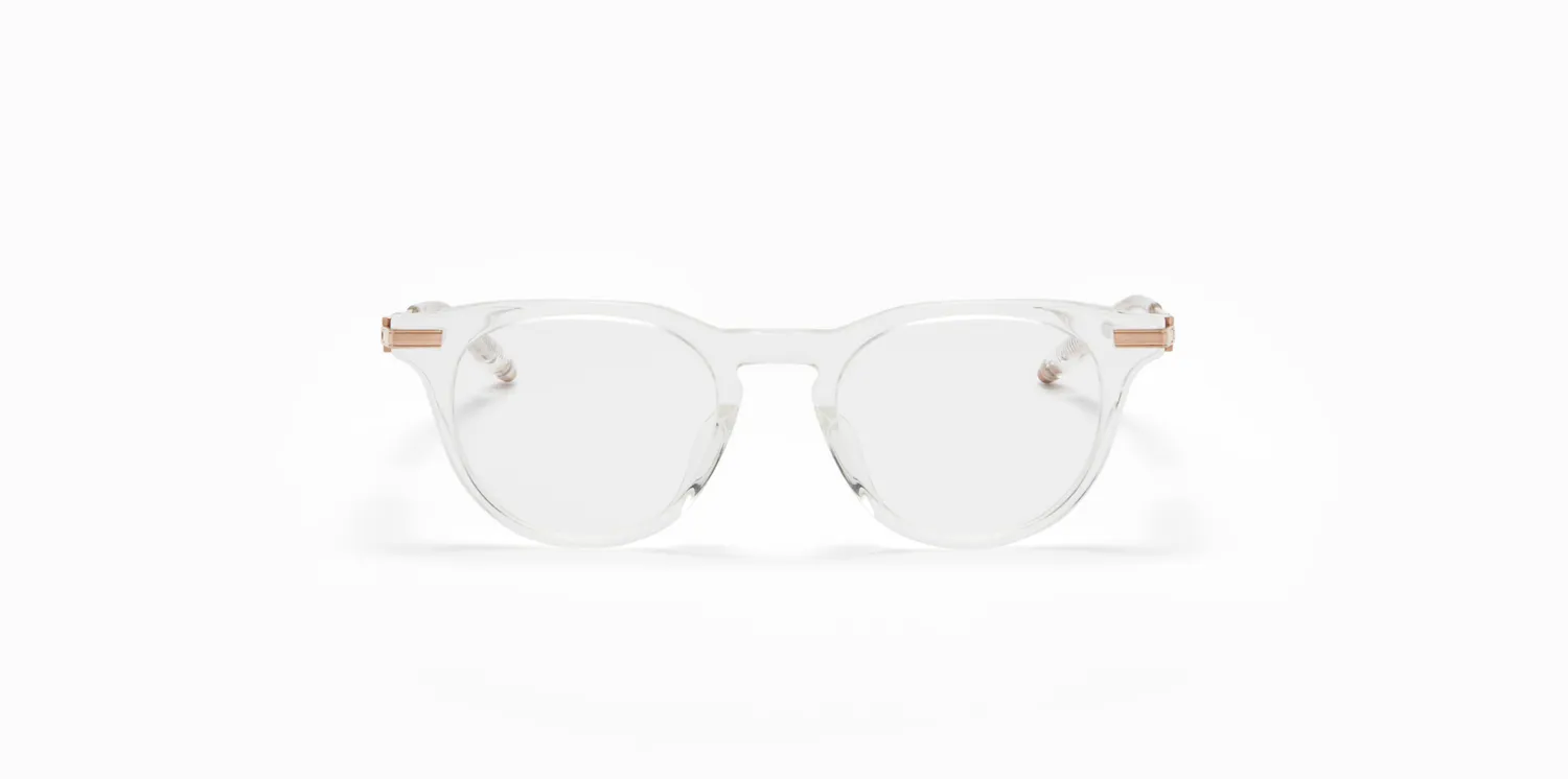 Akoni Delta Gemini runde Brille Matt Schwarz 50