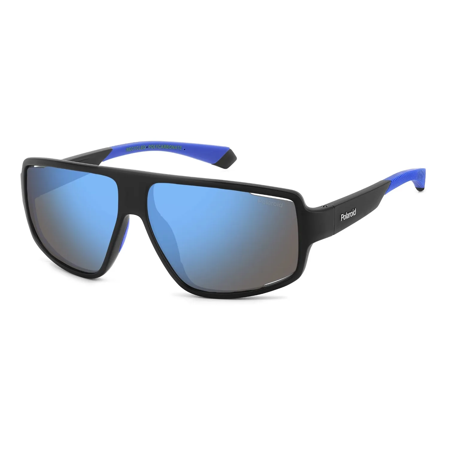 Polaroid PLD 7054/S Sonnenbrille Schwarz Blau Verspiegelt