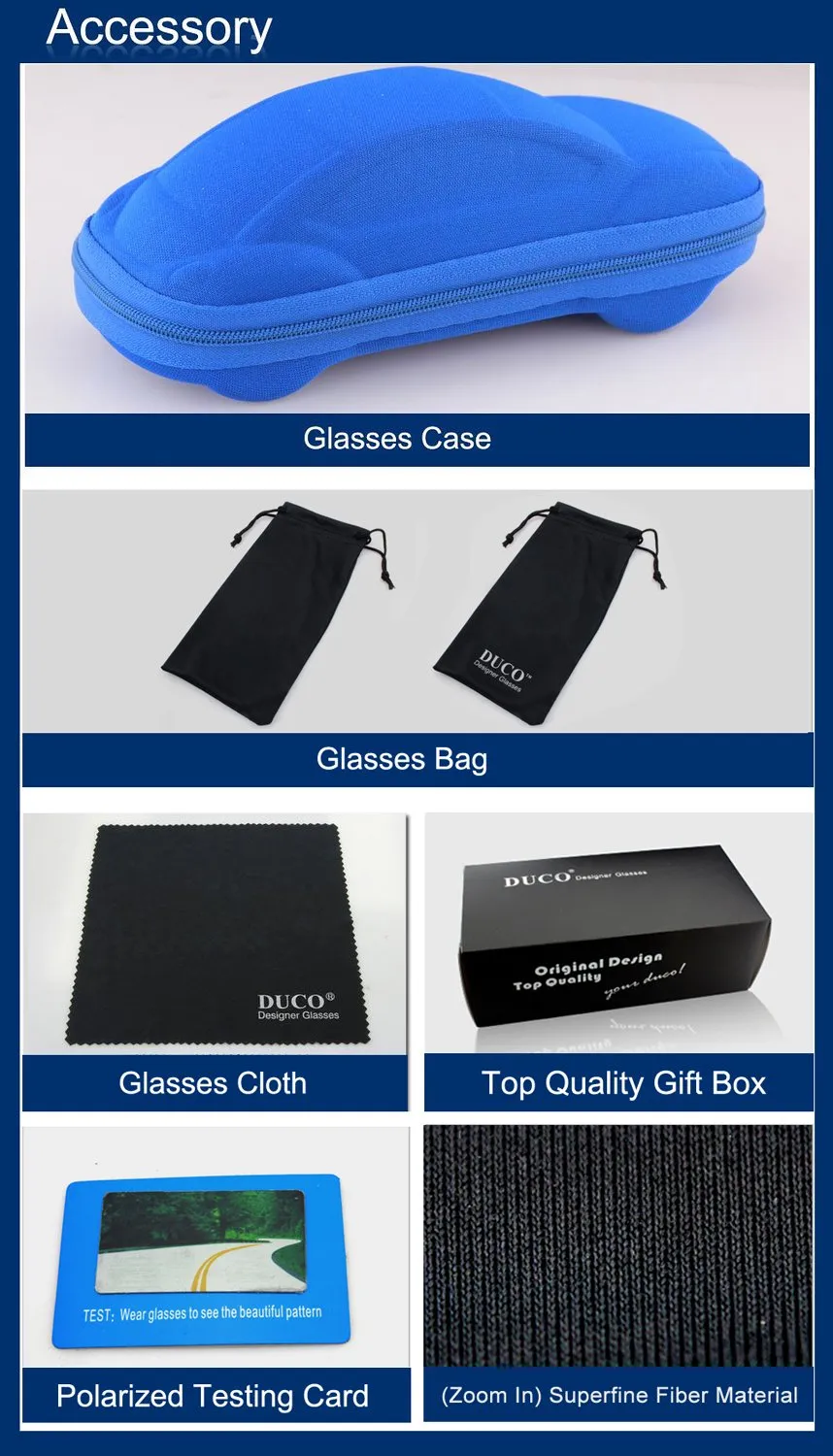 DUCO K006 Kinder Sonnenbrille schwarz-blau polarisiert