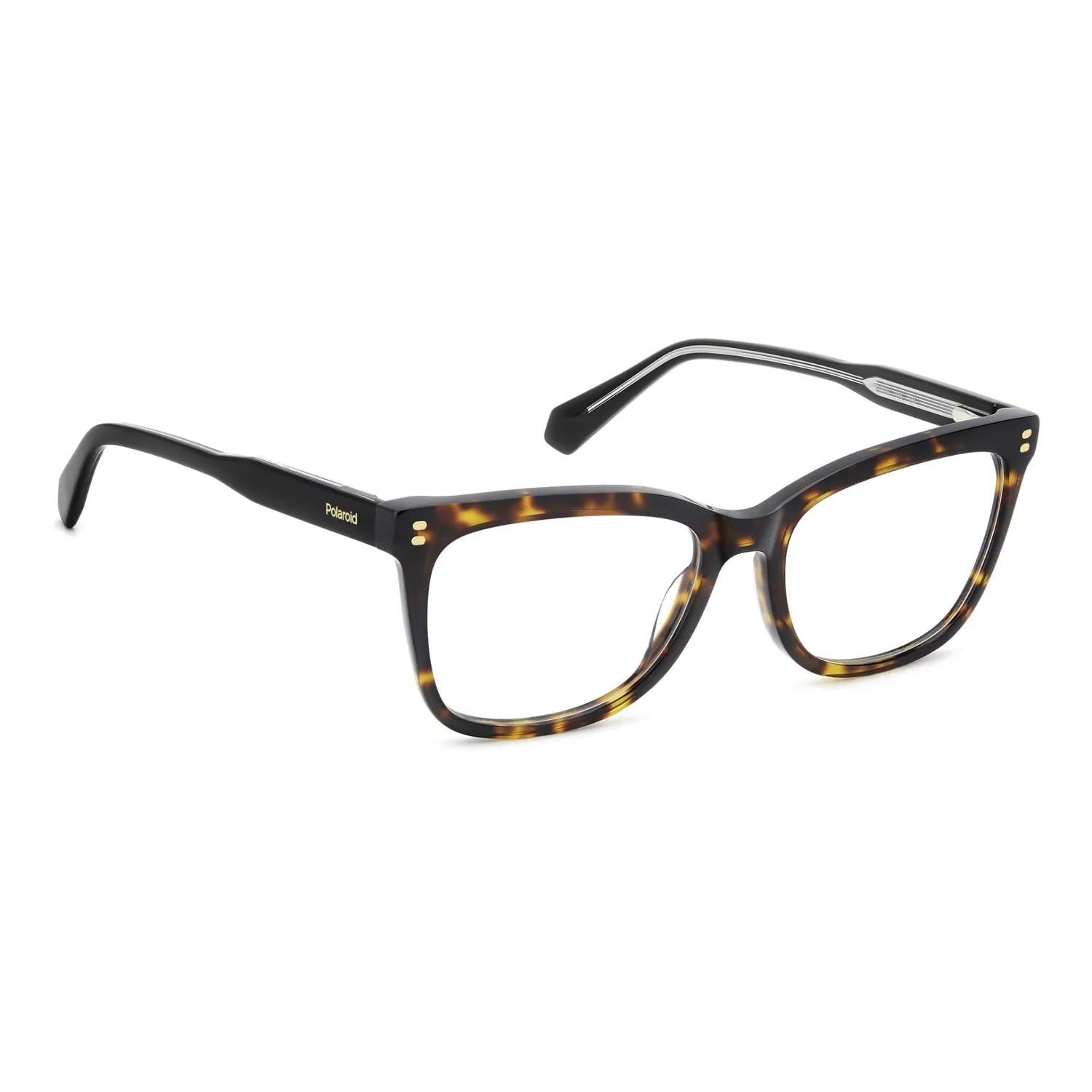 Polaroid PLD D586 Brille Havana eckig Flex-Scharnier