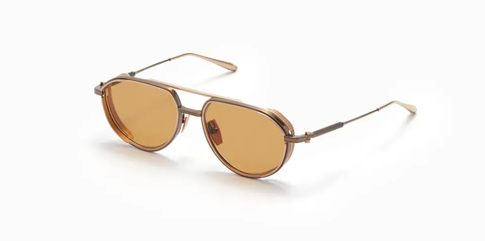 Akoni Horizon Skyracer Sonnenbrille Antiqued White Gold Titan