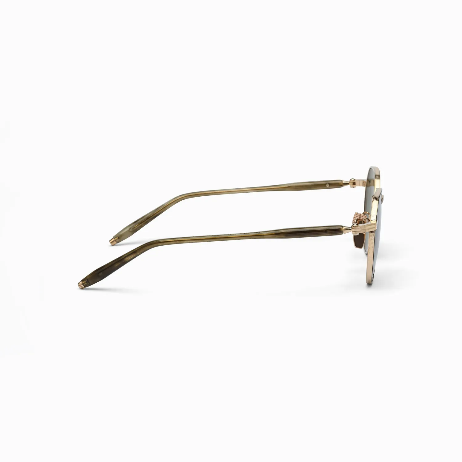 Akoni Themis Sonnenbrille Brushed Gold Pantos