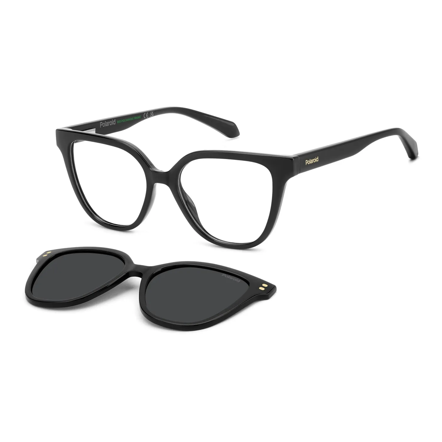 Polaroid PLD D852/C Kinderbrille Peach mit Sonnenclip