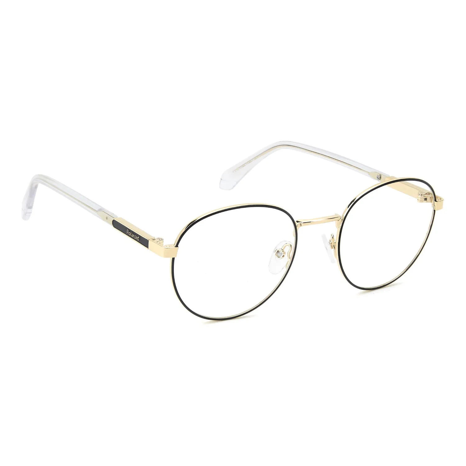 Polaroid PLD D600 Brille Herren Schwarz-Gold 53-21-145 rund