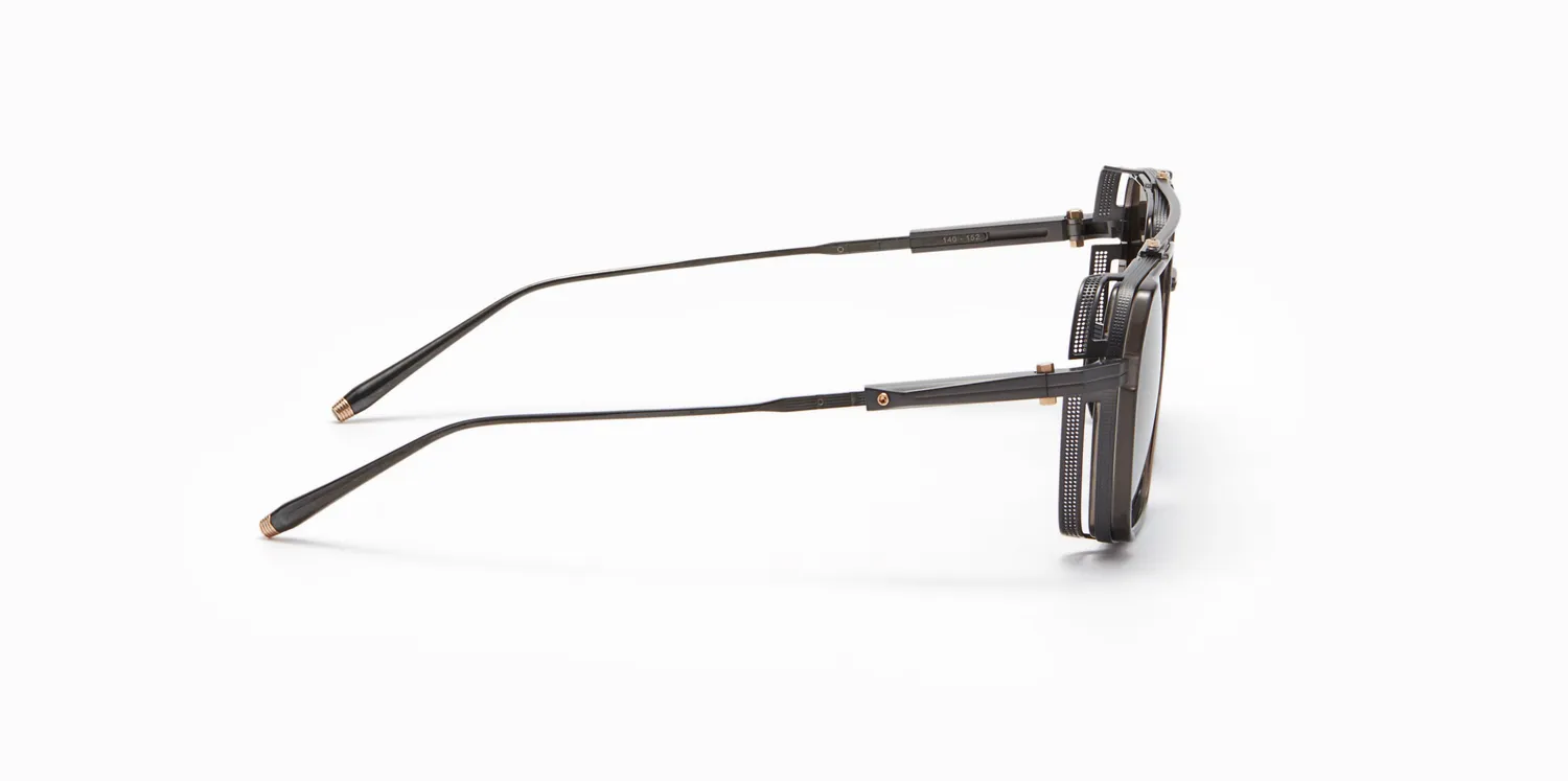 Akoni Delta Tiros Sonnenbrille Schwarz Aviator
