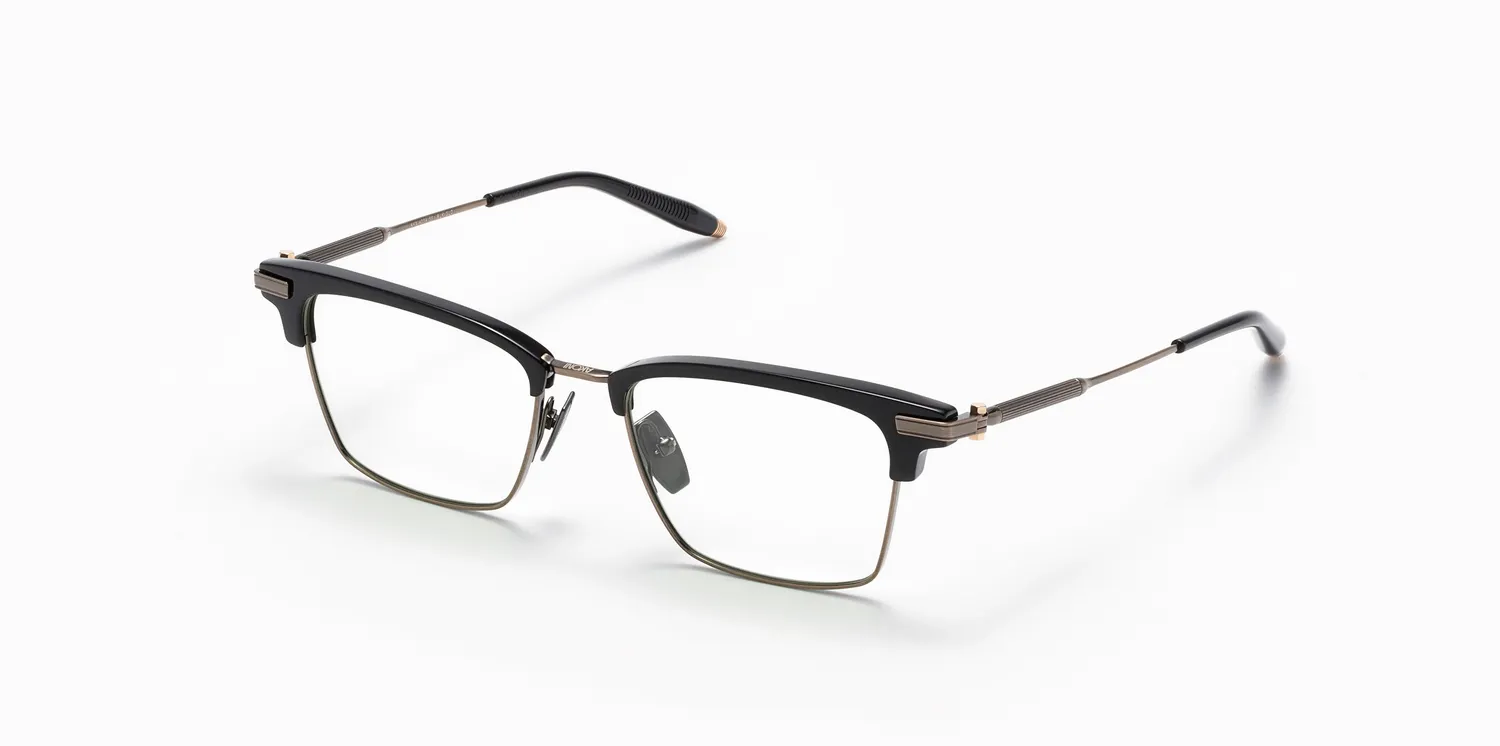 Akoni Galileo 52 Brille Schwarz Browline