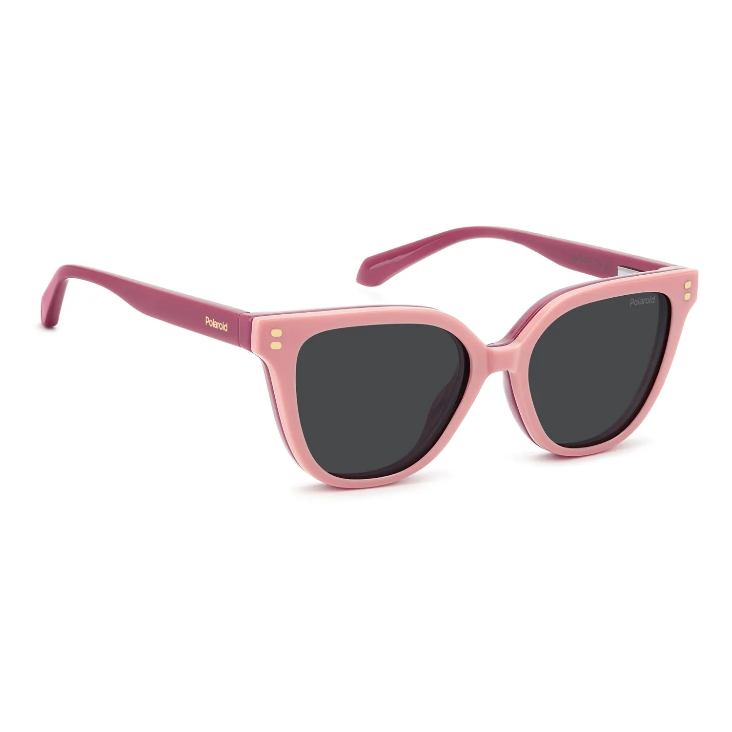 Polaroid PLD D852/C Kinderbrille Peach mit Sonnenclip