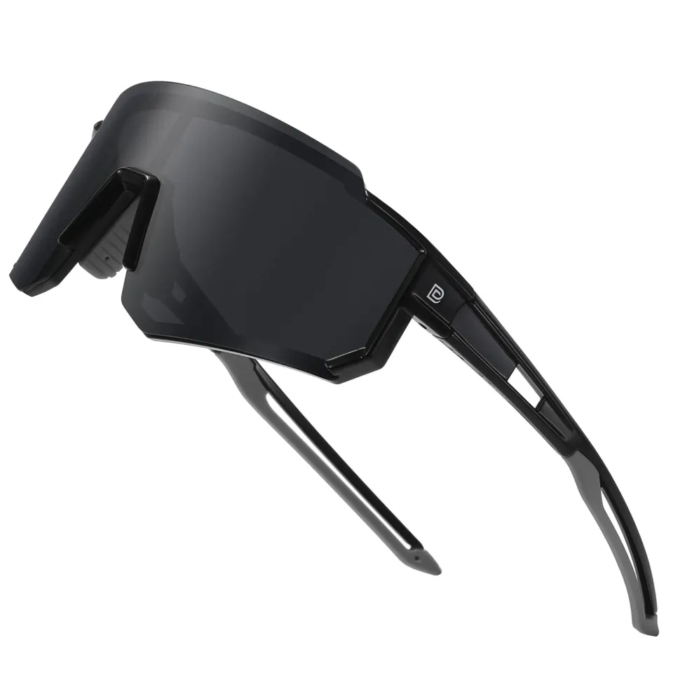 DUCO DC0068 Sport-Sonnenbrille schwarz-grau polarisiert