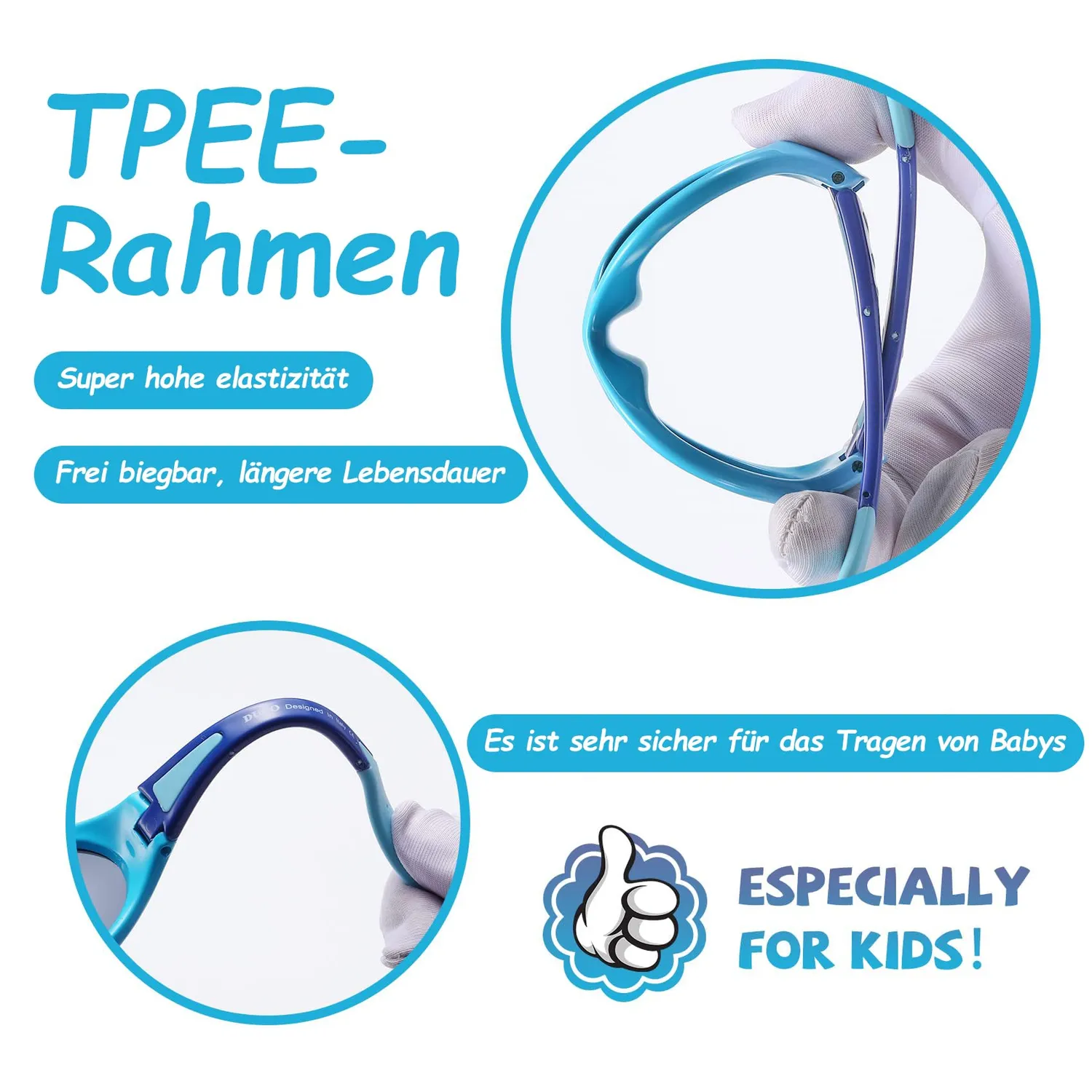 DUCO K012 Kinder Sonnenbrille polarisiert UV400
