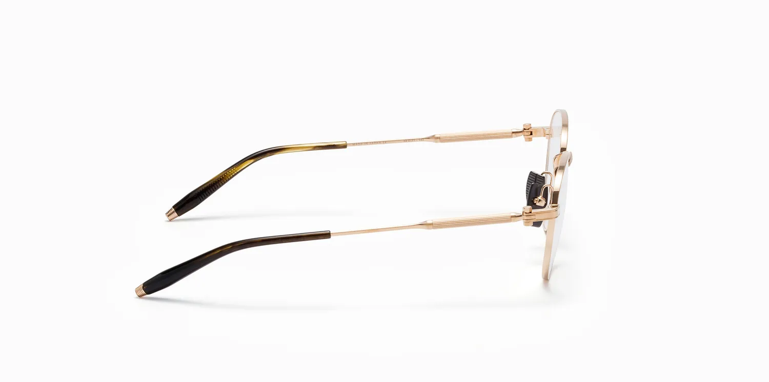 Akoni Pioneer Brille Brushed White Gold