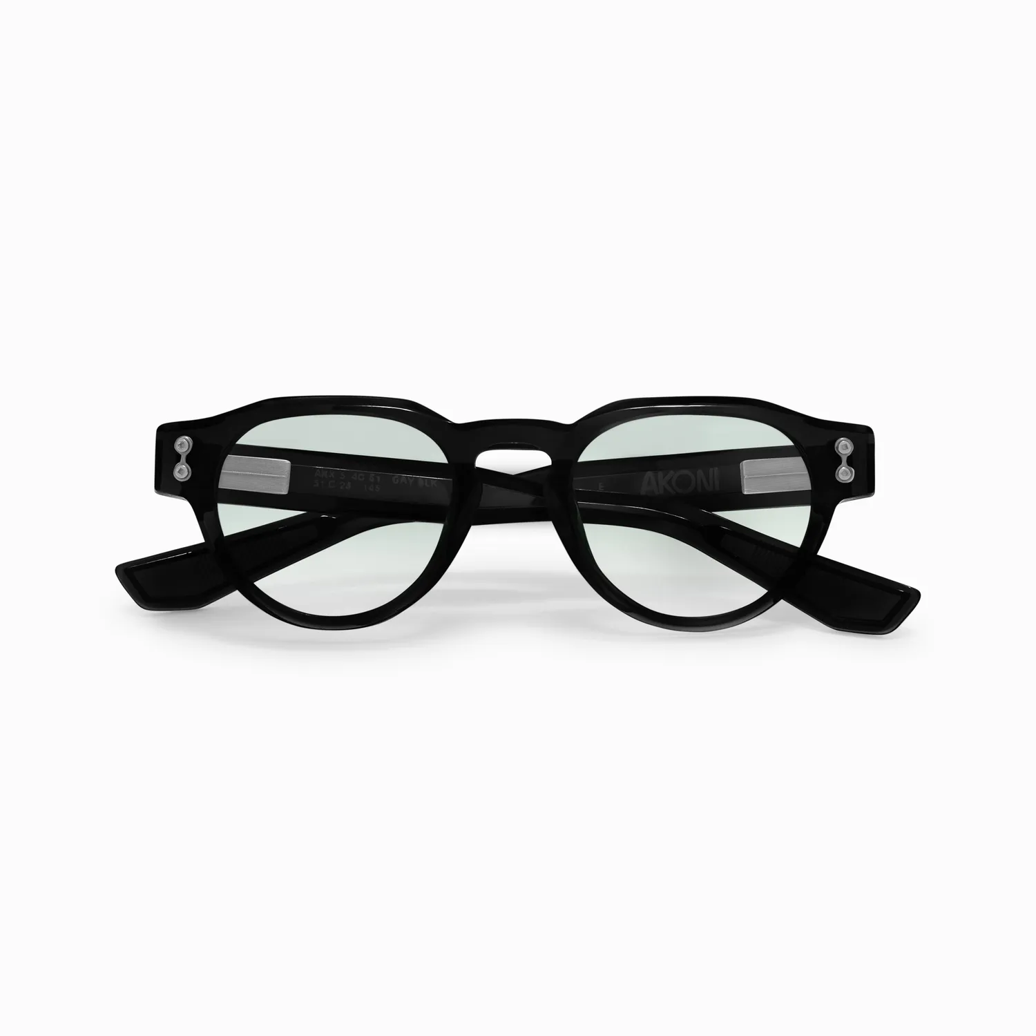 Akoni Etere Andra Sonnenbrille Crystal Black leicht