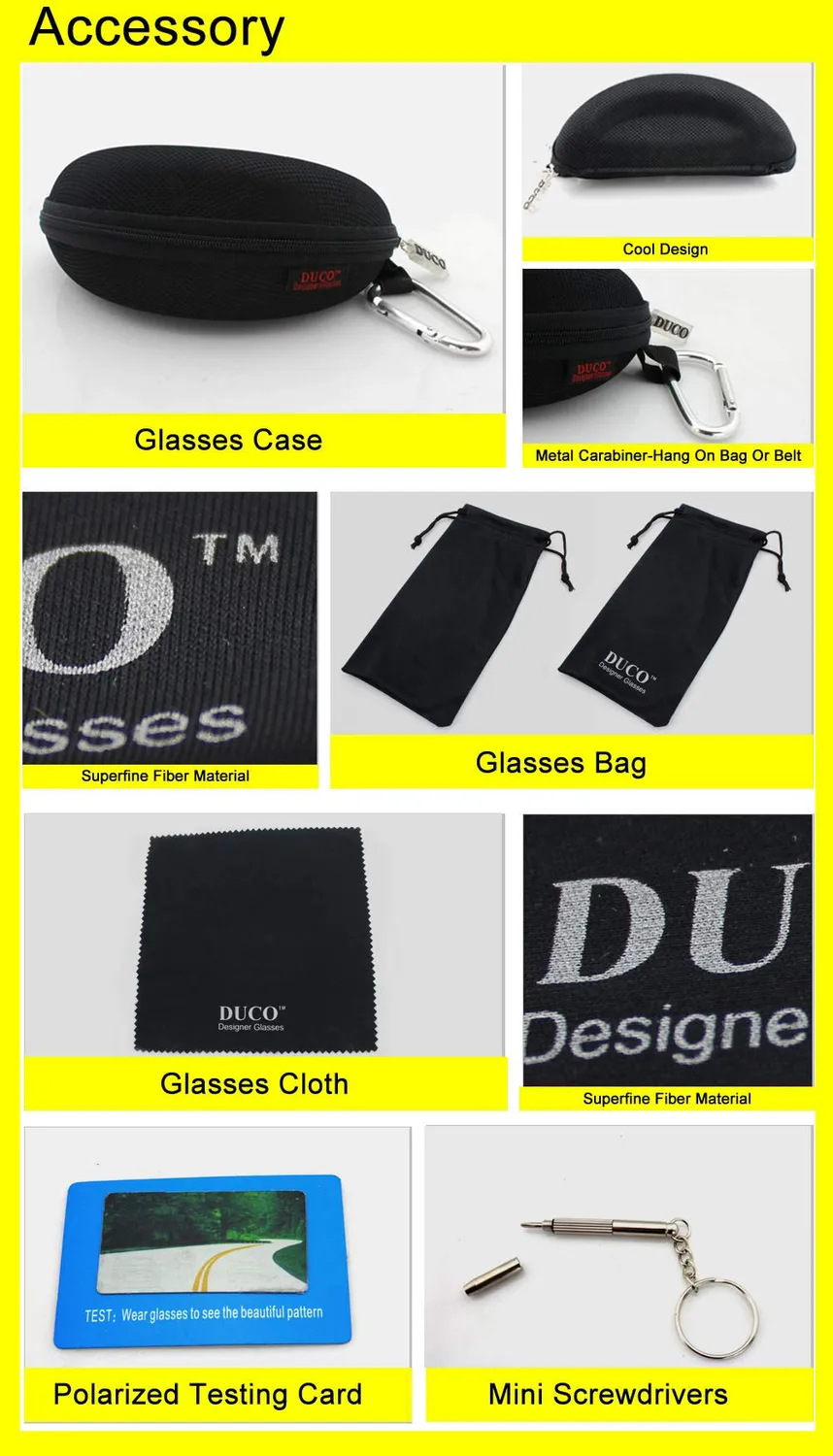 DUCO 8177Y Nachtfahrbrille polarisiert schwarz gelb