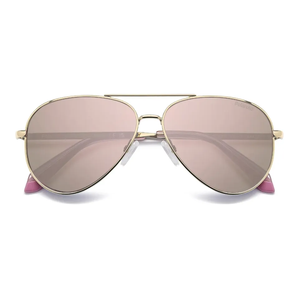 Polaroid PLD 8073/S Teen-Sonnenbrille Gold-Rosa 55-12-135 polarisiert