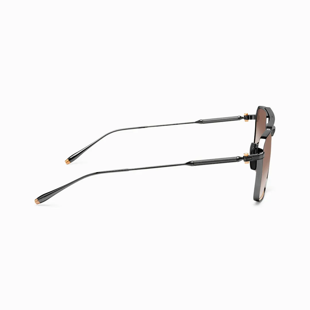 Akoni Optima Telesto Sonnenbrille Brushed Black 56 Titan
