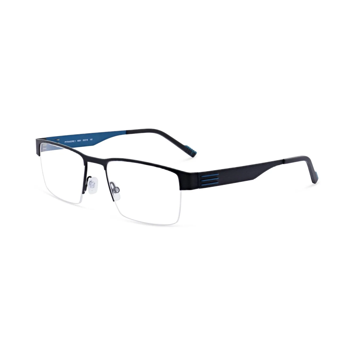Morel Pythagore 1 Brille halbrandlos Edelstahl