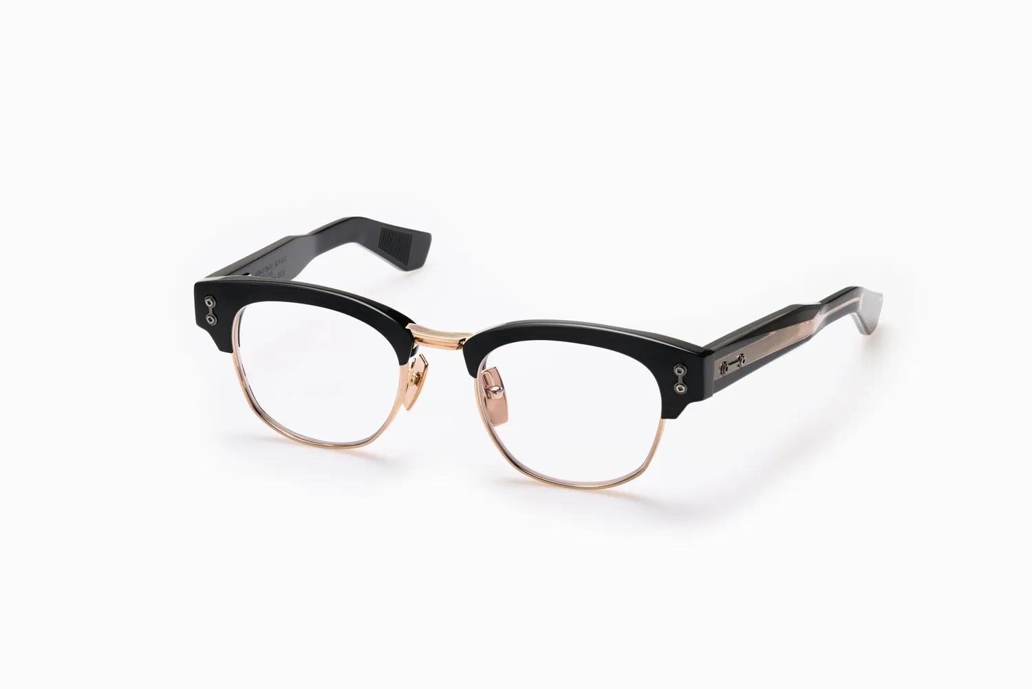 Akoni Horizon Newton Brille Schwarz Titan Acetat