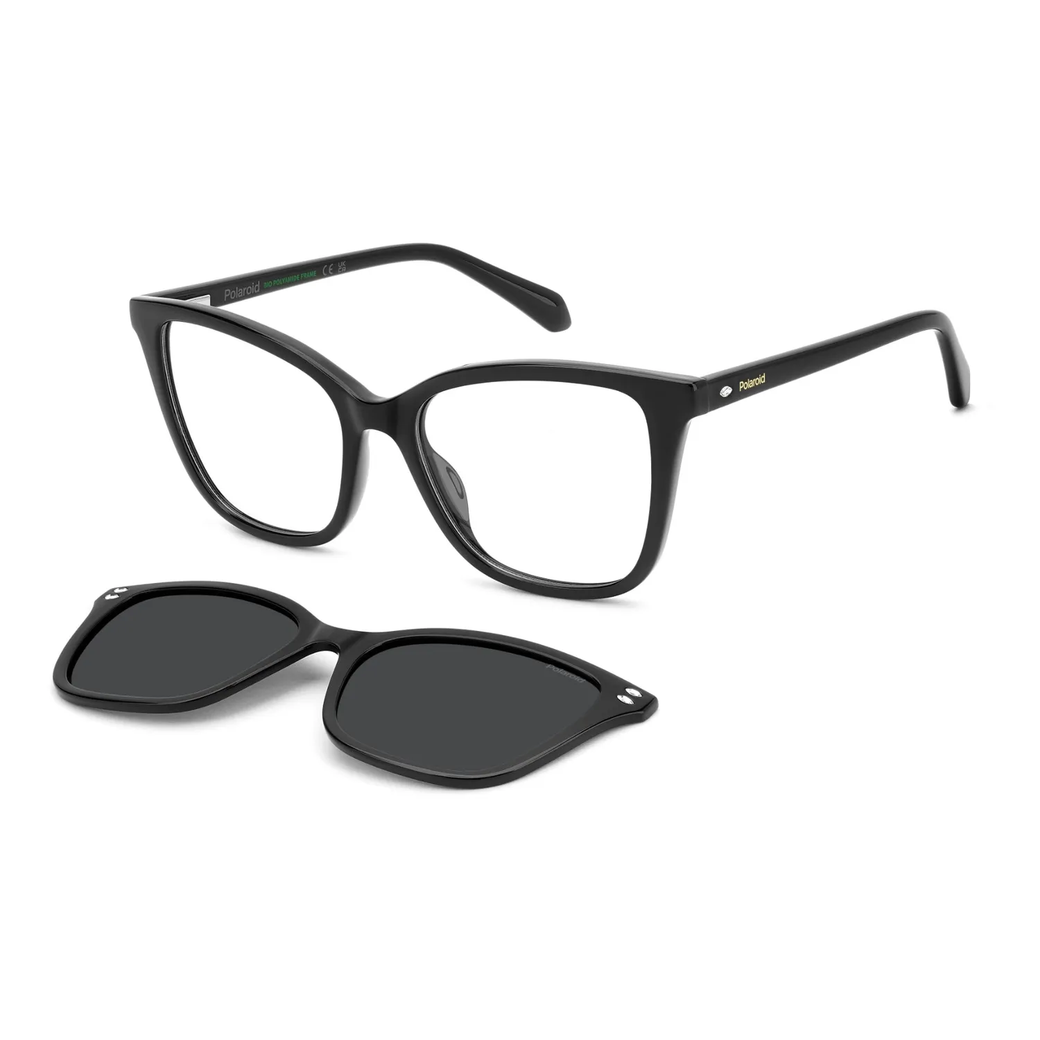Polaroid PLD D603/C Brille Havanna Cateye Clip-on