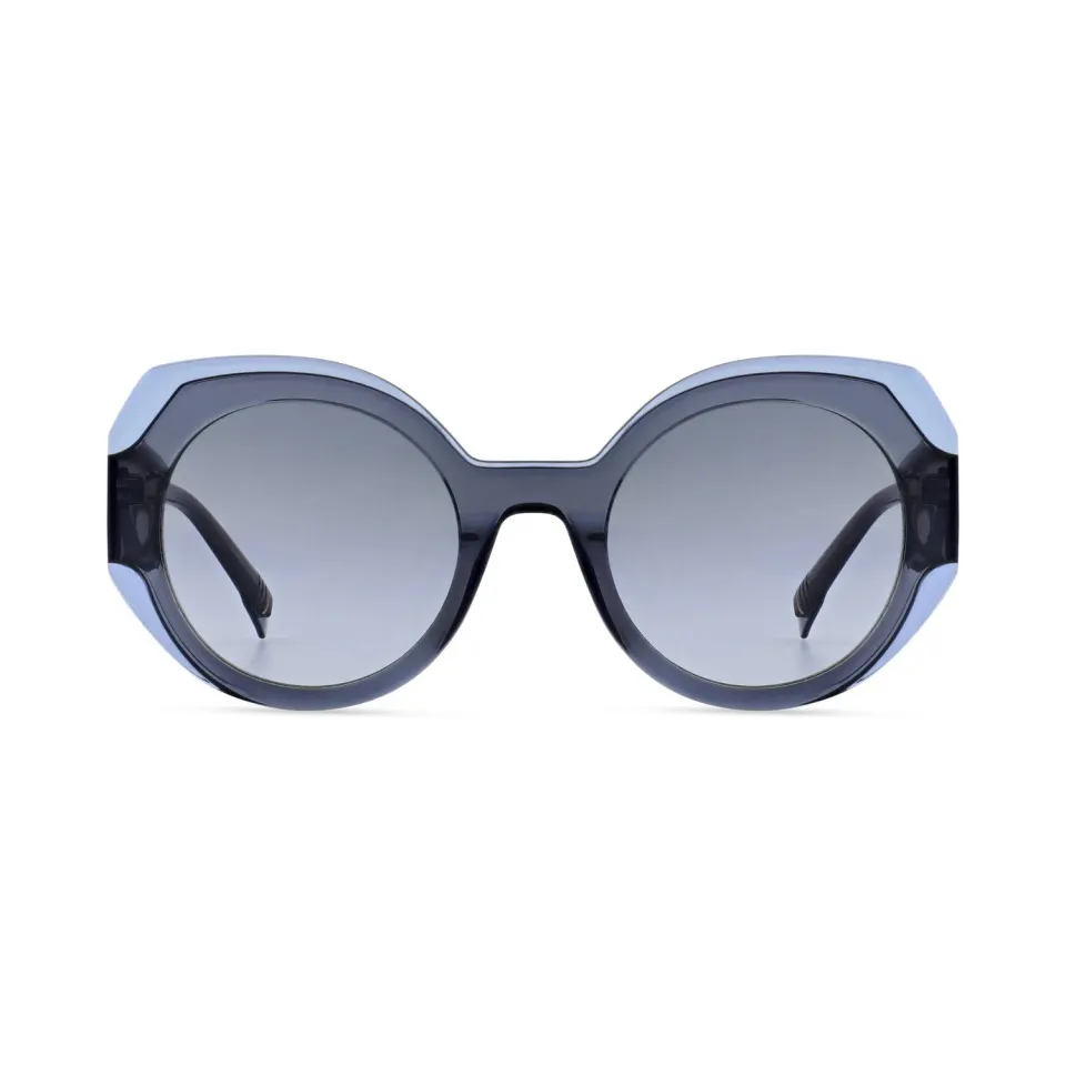 Morel Lanzarote 2 Sun Sonnenbrille Grau Rund 49-21 Acetat
