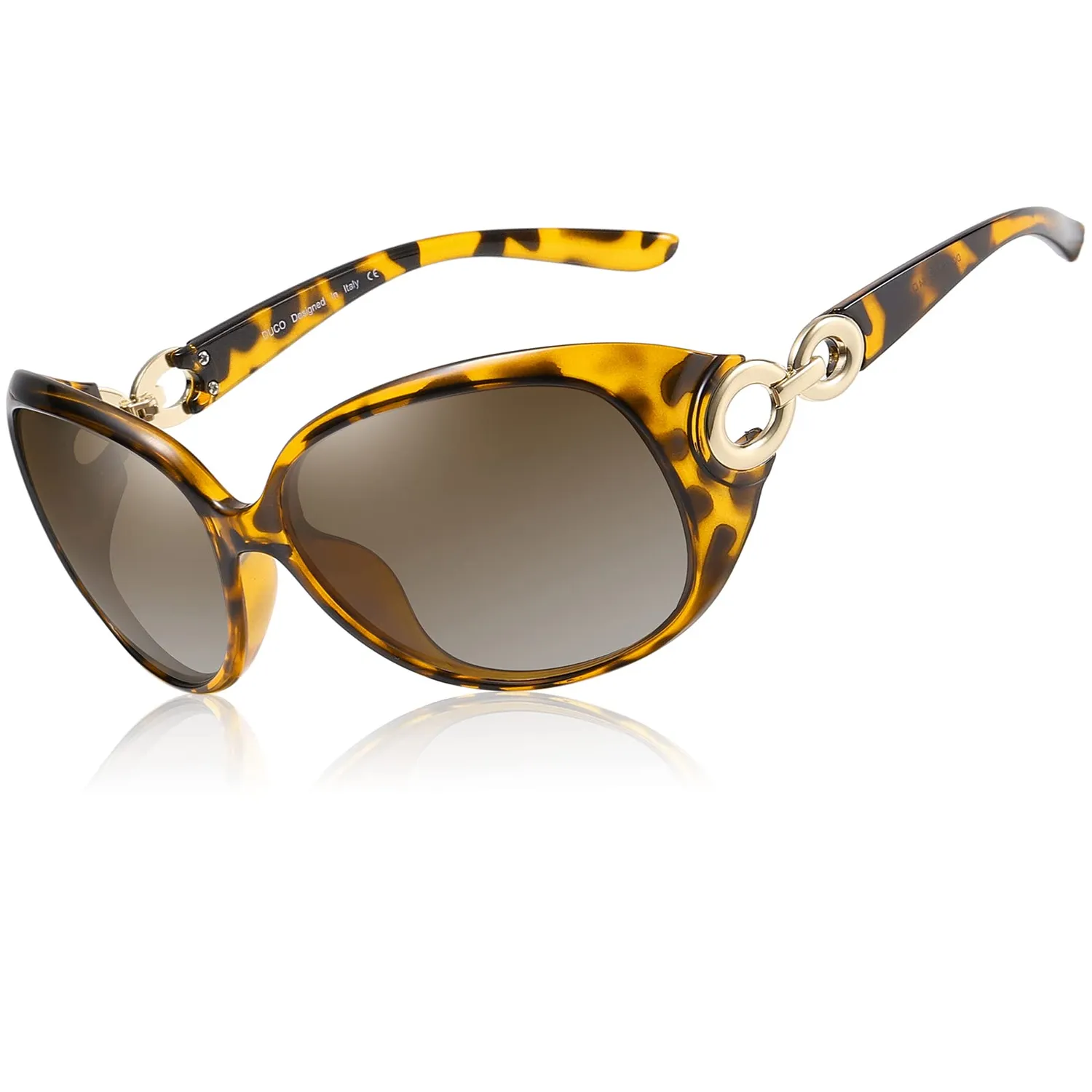 DUCO 1220 Damen Sonnenbrille übergroß polarisiert