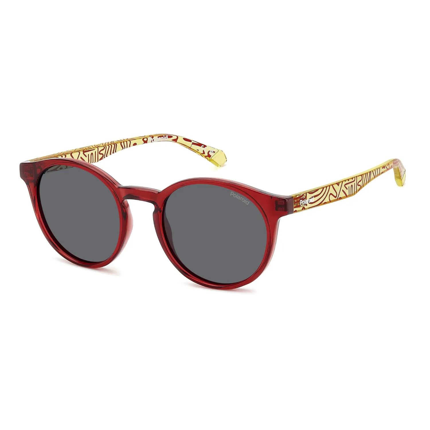 Polaroid 8061/S Kinder Sonnenbrille Rot-Gelb polarisiert