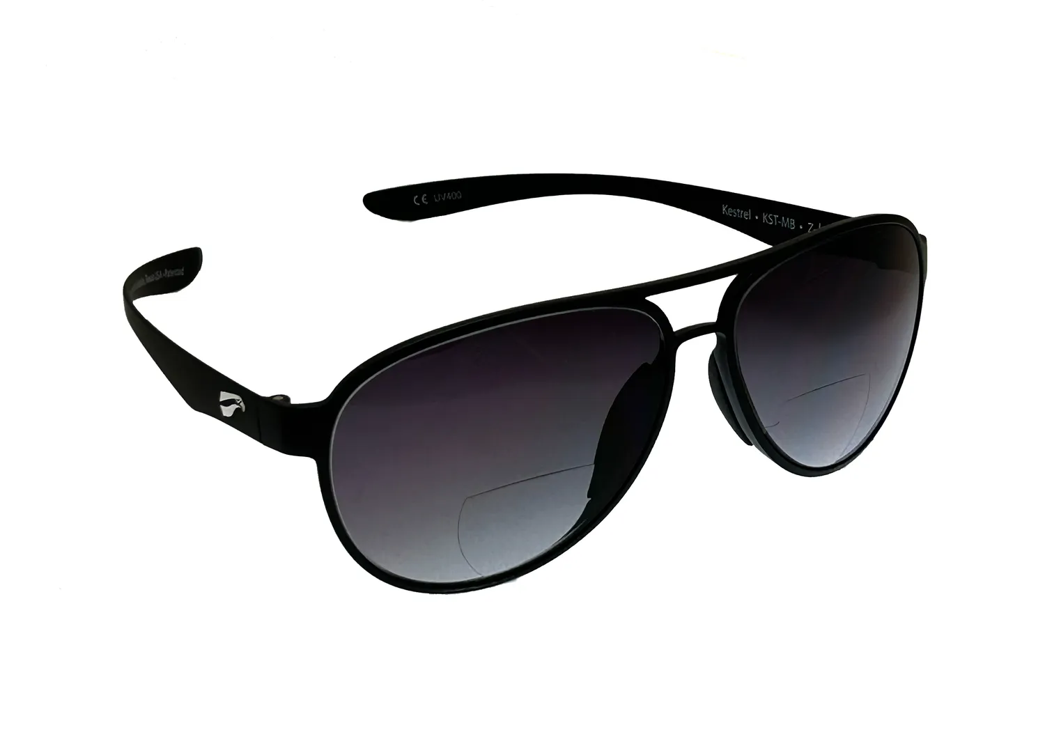 Flying Eyes Cooper Aviator Bifokalbrille Gradient Grau +2,0