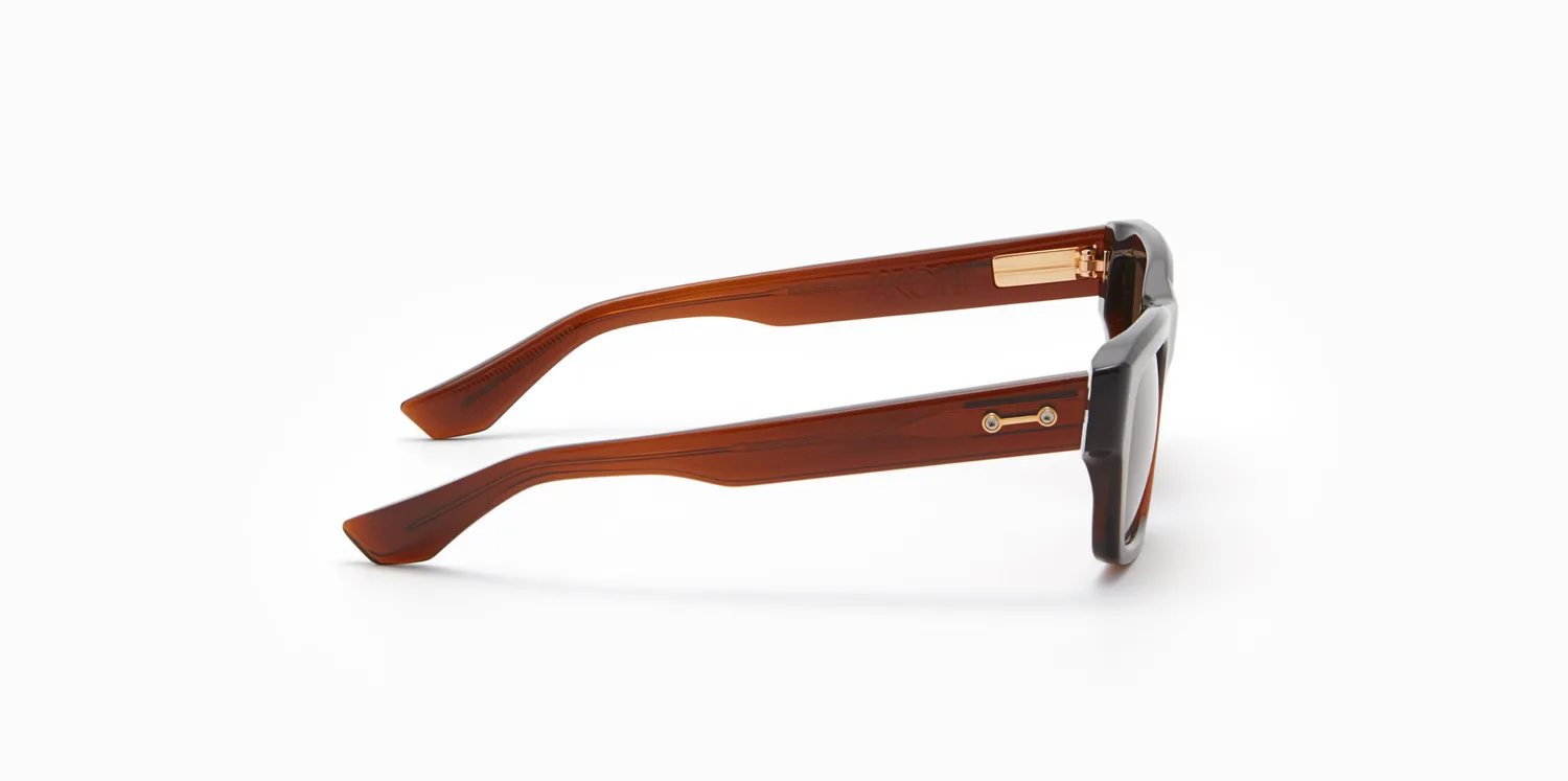 Akoni Etere Libra Sonnenbrille Dark Crystal Brown 52
