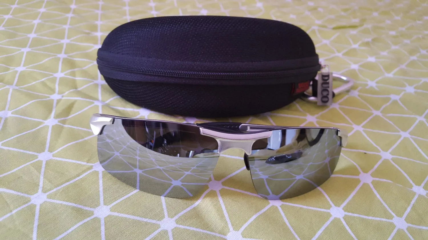 DUCO 8177S Herren Sportbrille polarisiert Grau