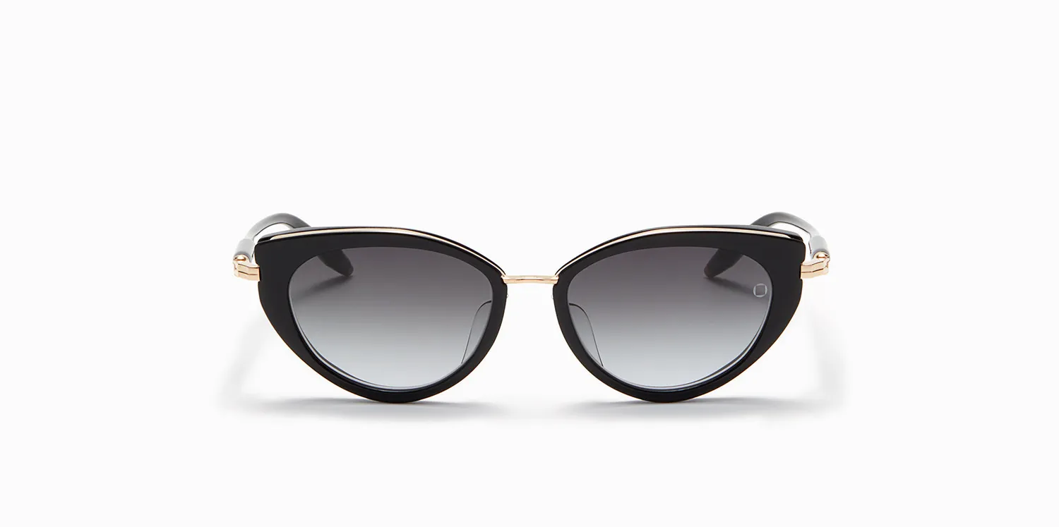 Akoni Etere Athena Sonnenbrille Schwarz Cateye