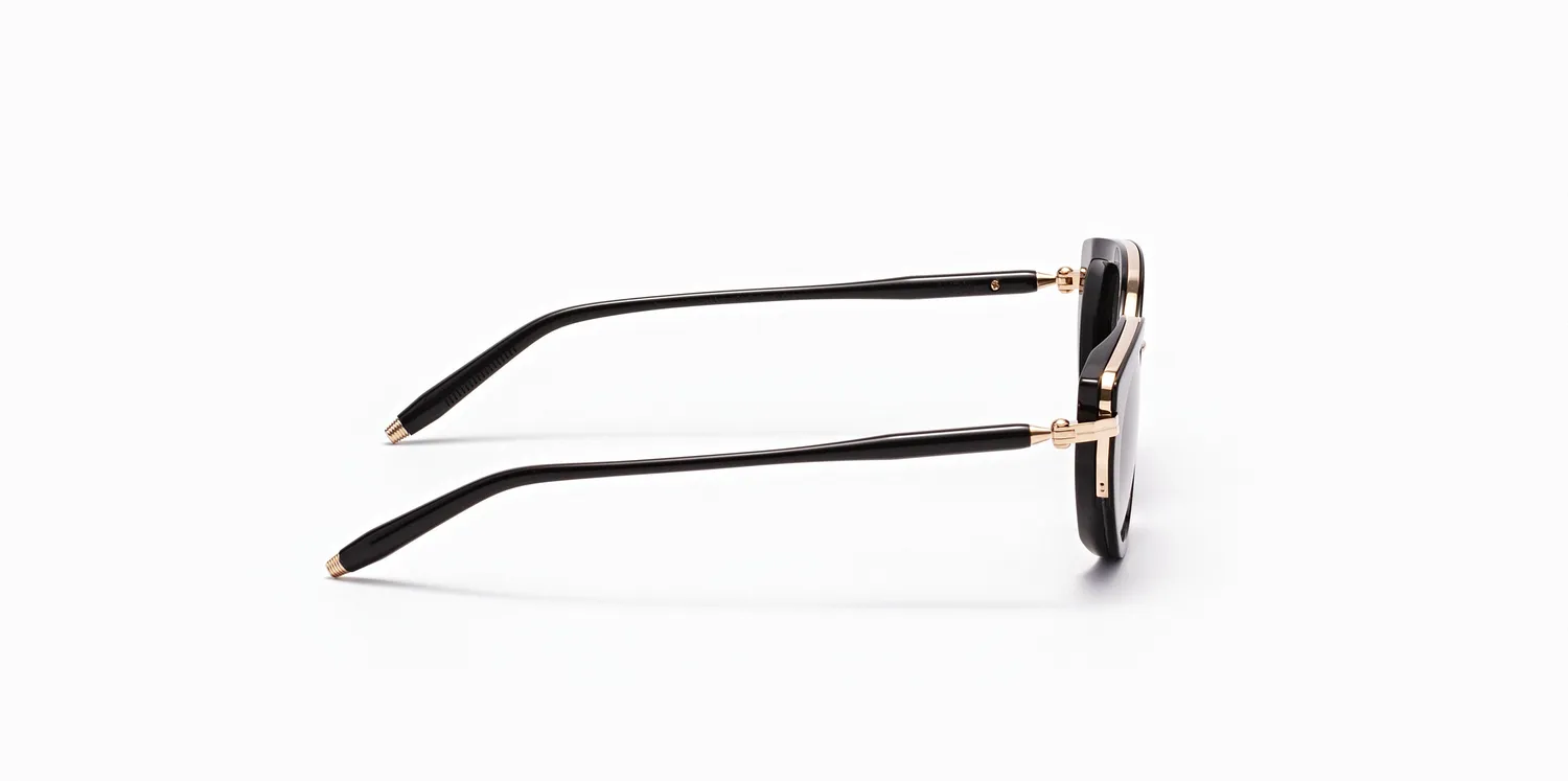 Akoni Etere Athena Sonnenbrille Schwarz Cateye
