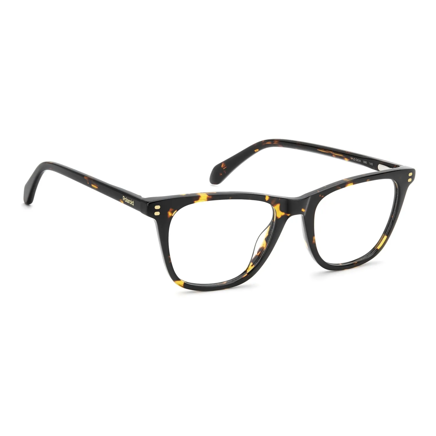 Polaroid PLD D634 Brille Havanna eckig Eco-Acetat