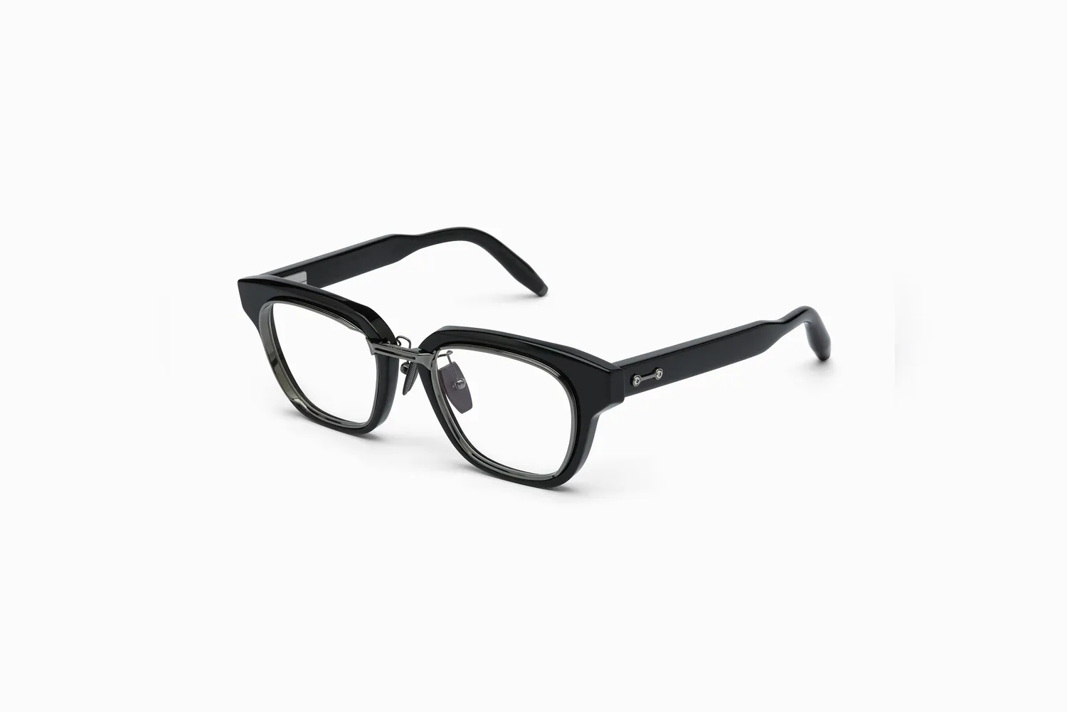 Akoni Delta Apollo Rx Brille Schwarz Titan Acetat
