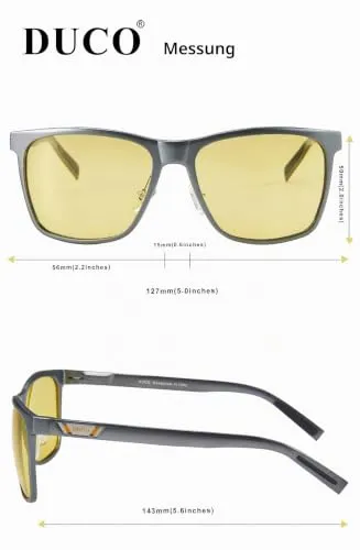 DUCO 3029HY Nachtsichtbrille Autofahrer gelb