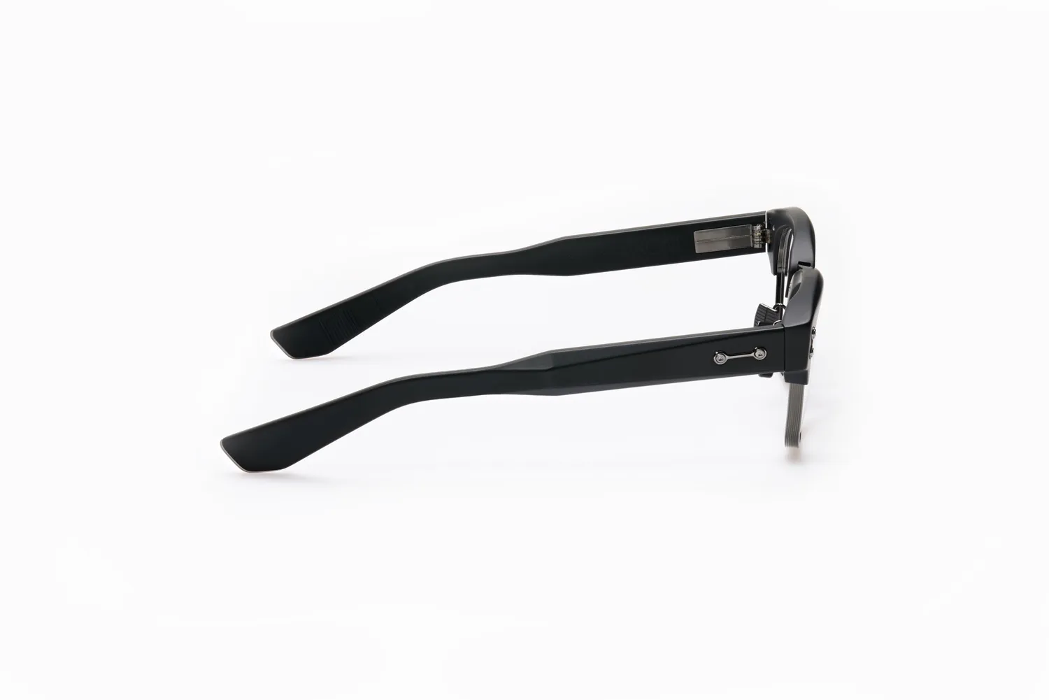 Akoni Horizon Newton Brille Schwarz Titan Acetat