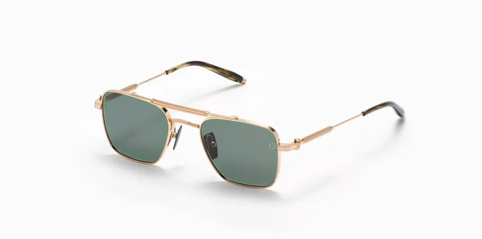 Akoni Etere Europa Sonnenbrille Weißgold 50 Titan