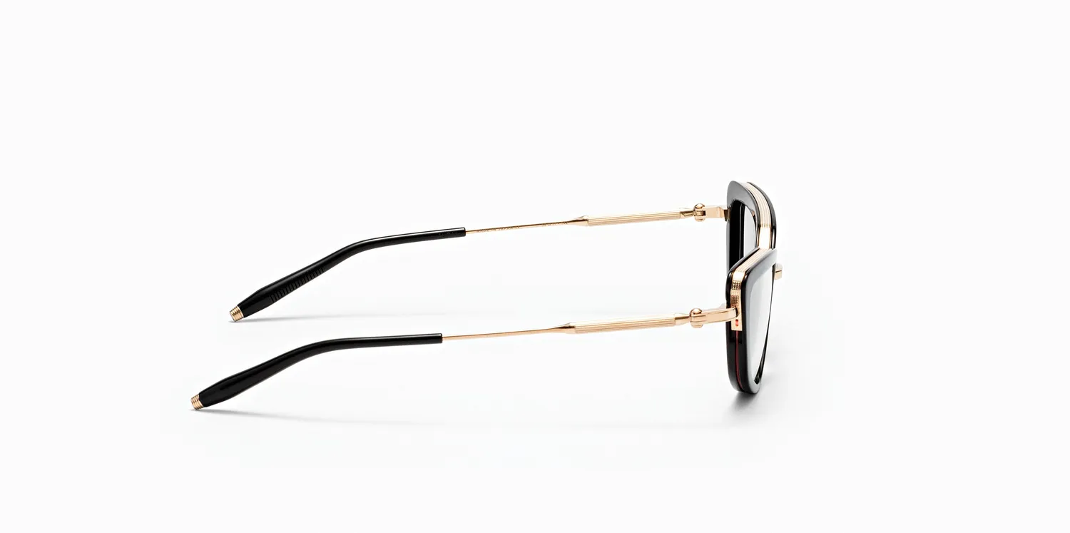 Akoni Etere Venus Brille Solid Black Cat-Eye